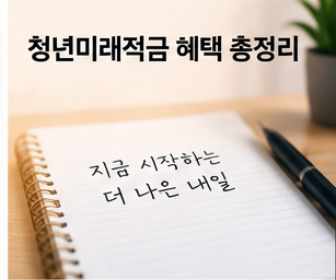 청년미래적금 정부기여금과 3년 자산형성을 설명하는 저축 이미지