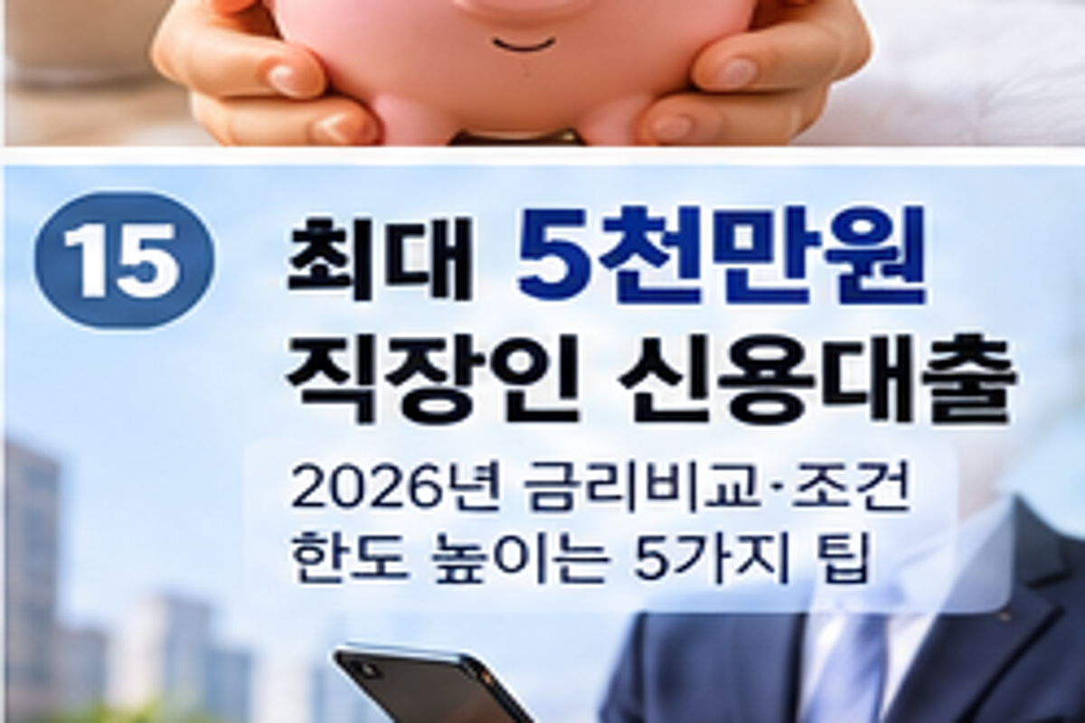 대출 신청 전 신용점수 관리 5가지, 조회보다 중요한 행동